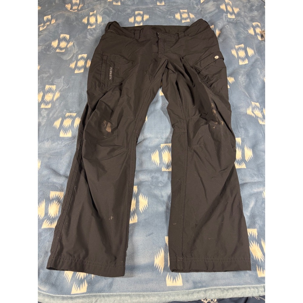 Truewerk T1 Werkpant Mens 36x30 Black Technical Work Pants Cargo Stretch